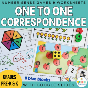Preview of One to One Correspondence & Cardinality - Number Sense & Counting Math Centers