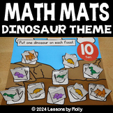 One-to-One Correspondence Math Mats | Dinosaurs and Fossil