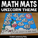 One-to-One Correspondence Math Mats | Unicorns and Clouds