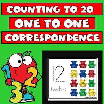 Preview of One to One Correspondence Task Cards for Numbers 1 to 20
