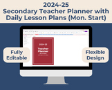 OneNote 2024-25 Sec. Teacher Planner w/Daily Plans (Mon. Start)