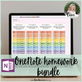 OneNote Newsletter and Homework Bundles