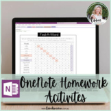 OneNote Teacher Templates for Homework Activities
