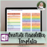 OneNote Teacher Templates for Newsletters