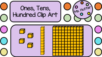 Preview of Ones, Tens, Hundred Clipart
