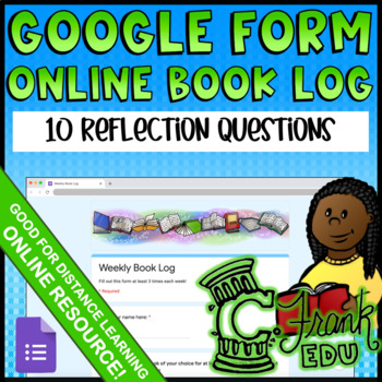 Preview of Online Book Log (Google Form - Distance Learning, Reading at Home, Paperless)