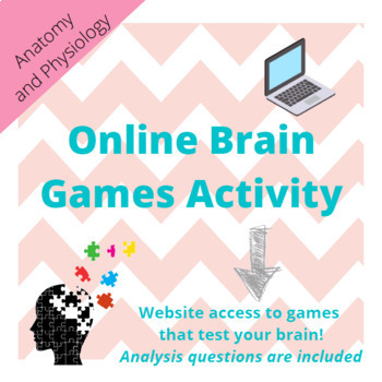 Preview of VIRTUAL Online Brain Games Activity Sheet