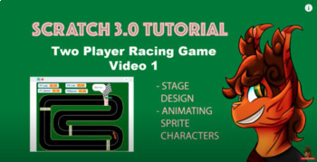 Preview of Online Coding | 2 player racing game | video series | student self assessment 