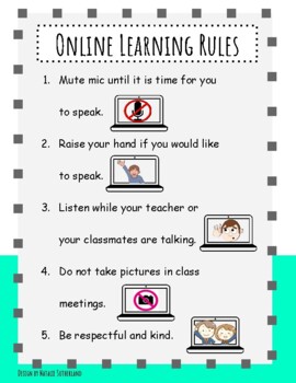 Preview of Online Distance Learning Rules and Quiz