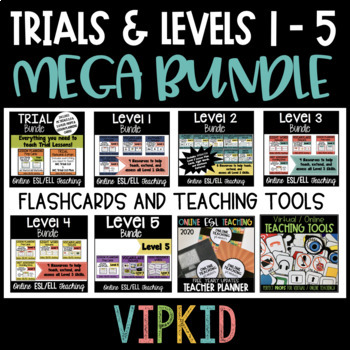 Preview of Online ESL Teaching MEGA BUNDLE! (VIPKID Levels 1 - 5)