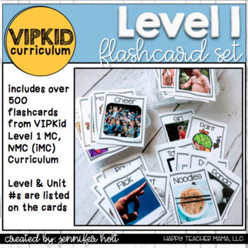 Preview of Online ESL | VIPKID Level 1 Props (NMC & Interactive) Flashcard Mega Pack!