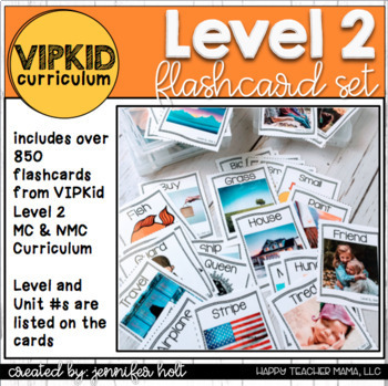 Preview of Online ESL | VIPKID Level 2 Props (NMC & Interactive) Flashcard Mega Pack!