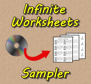 Preview of Infinite Worksheets: Sampler (Math Worksheet Generator Software)