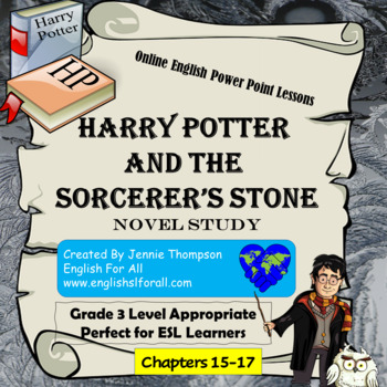 Preview of Online English Lesson Plan Harry Potter Grade 3 Chapters 15-17