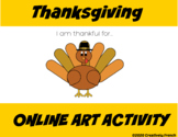 Online English Thanksgiving Art Activity - Digital Resourc