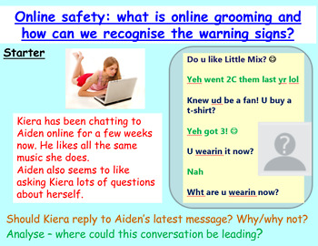 Preview of Online Grooming - Online Safety