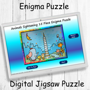 Preview of Online Jigsaw Puzzle| Enigma Mystery Puzzle| 15Pc Puzzle Game| Enigma Puzzle 4