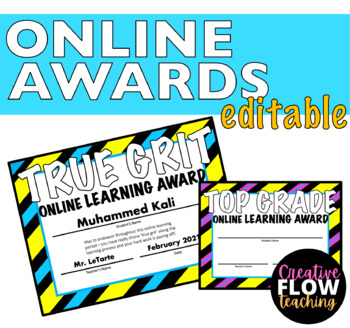 Preview of Online Learning Awards