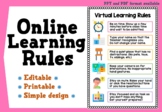 Online Learning Expectations | Zoom, Google Meet | Virtual