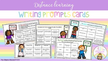 Preview of Online Learning Writing Prompts and Exercises