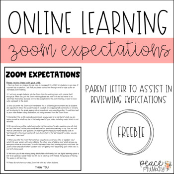 Preview of Online Learning:: Zoom Expectations