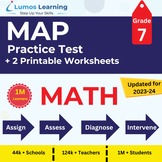 Online MAP Practice Tests + Worksheets, Grade 7 MATH - MAP
