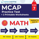 Online MCAP Practice Tests + Worksheets, Grade 7 MATH - MC