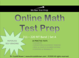 Online Math Test Prep for RIT Band 211 - 220 Set A