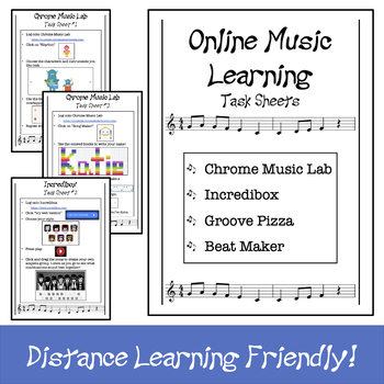 Preview of Online Music Learning Task Sheets