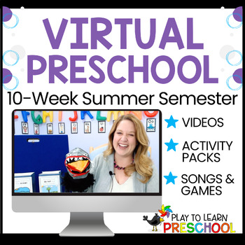 Preview of Online Preschool Classes Virtual Preschool On Demand Video Lessons