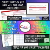 Online & Printable digital 504 & IEP data collection form 