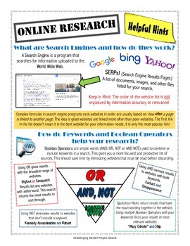 Preview of Online Research Tips - Guide for Finding Accurate & Relevant Information