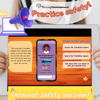 Preview of Online Risks & Internet Safety Digital Game for Students