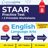 Online STAAR Practice Tests + Worksheets, Grade 8 ELA - ST