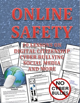 Preview of Online Safety, Digital Citizenship, Cyber Bullying and Surfing Safe Workbook