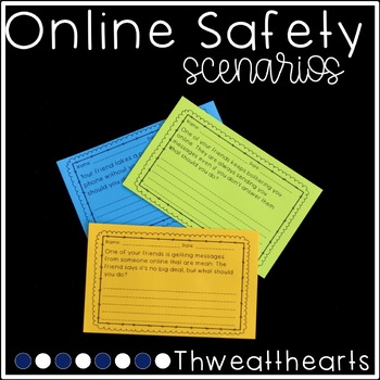Preview of Online Safety Scenarios with Personal Opinion Writing Prompts