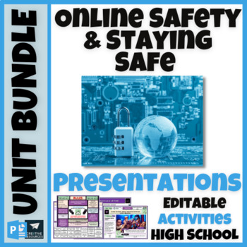Preview of Online Safety + Staying Safe High School Lessons (Privacy | Data | Reputation...