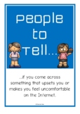 Online Safety - Which People to Tell | Life Skills Poster Set