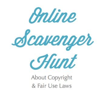 Preview of Online Scavenger Hunt - Copyright/Fair Use Lesson