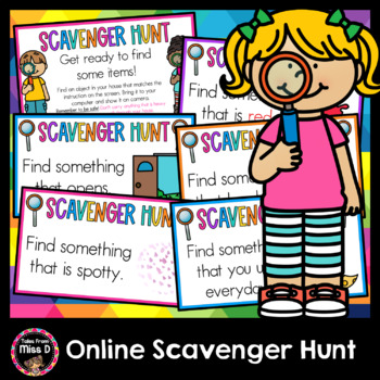 Preview of Online Scavenger Hunt - Distance Learning