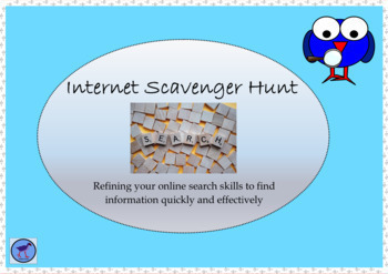 Preview of Online Scavenger Hunt - Learning and Practicing Research Skills Online