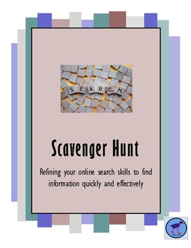 Preview of Online Scavenger Hunt PDF - Learning and Practising Research Skills Online