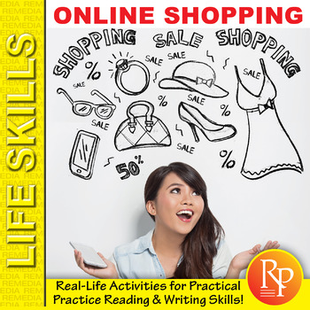 Preview of ONLINE SHOPPING:  Practical Practice Reading | Consumer Life Skills Activities