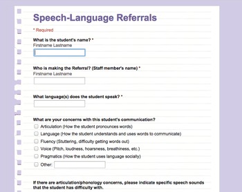 how to get a speech and language referral