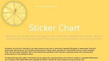 Preview of Online Sticker Chart - Virtual SLP