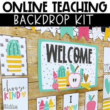 Online Teaching Backdrop Kit - Distance Learning or VIP Kid by Ashley ...