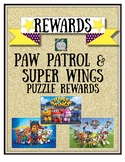 Online Teaching Reward Puzzles - Paw Patrol/Super Wings