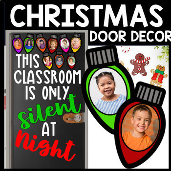Preview of This Class Is Only Silent at Night: December/Christmas Door Decor