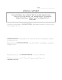 onomatopoeia worksheets teachers pay teachers