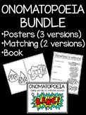 Onomatopoeia Bundle- Matching, Posters, Book; Figurative Language